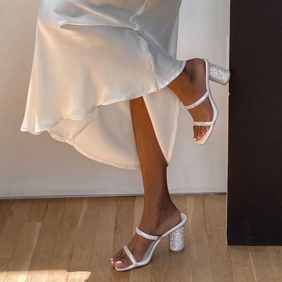 Dolce Vita Noles Rhinestone Heels - Size 9 - Picture 5 of 8